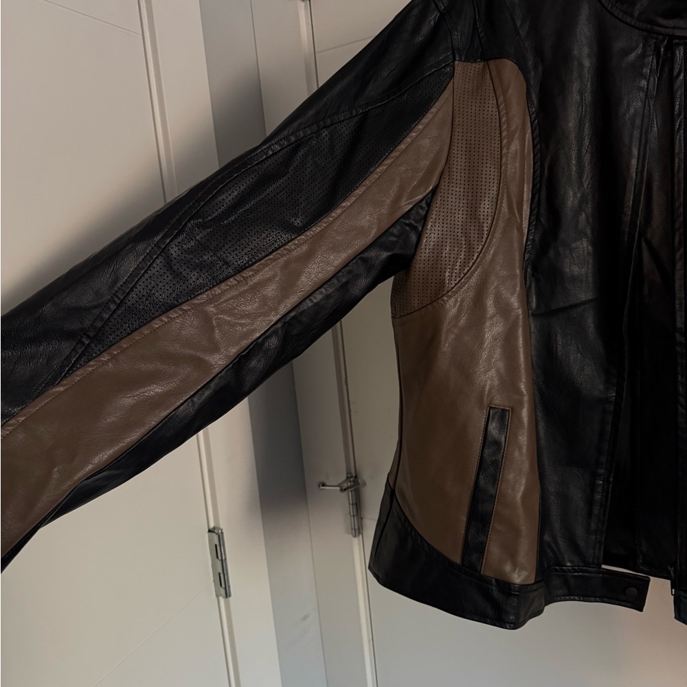I.AM.GIA Black/Brown Racer Jacket - Picture 3 of 10